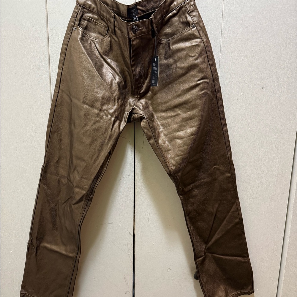 NWT Forever 21 Men's Metallic Copper Slim Jeans